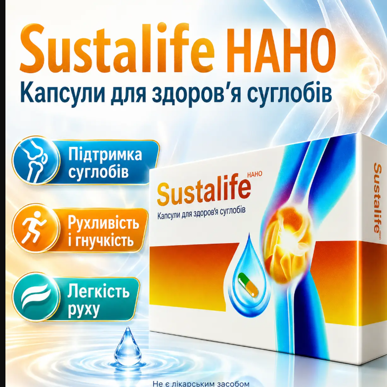Sustalife НАНО - Капсули для здоров’я суглобів (Сусталайф)