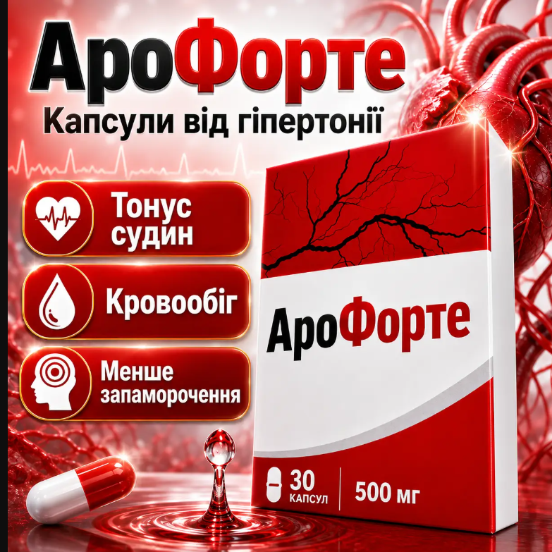 АроФорте - Капсули від гіпертонії 30 капс